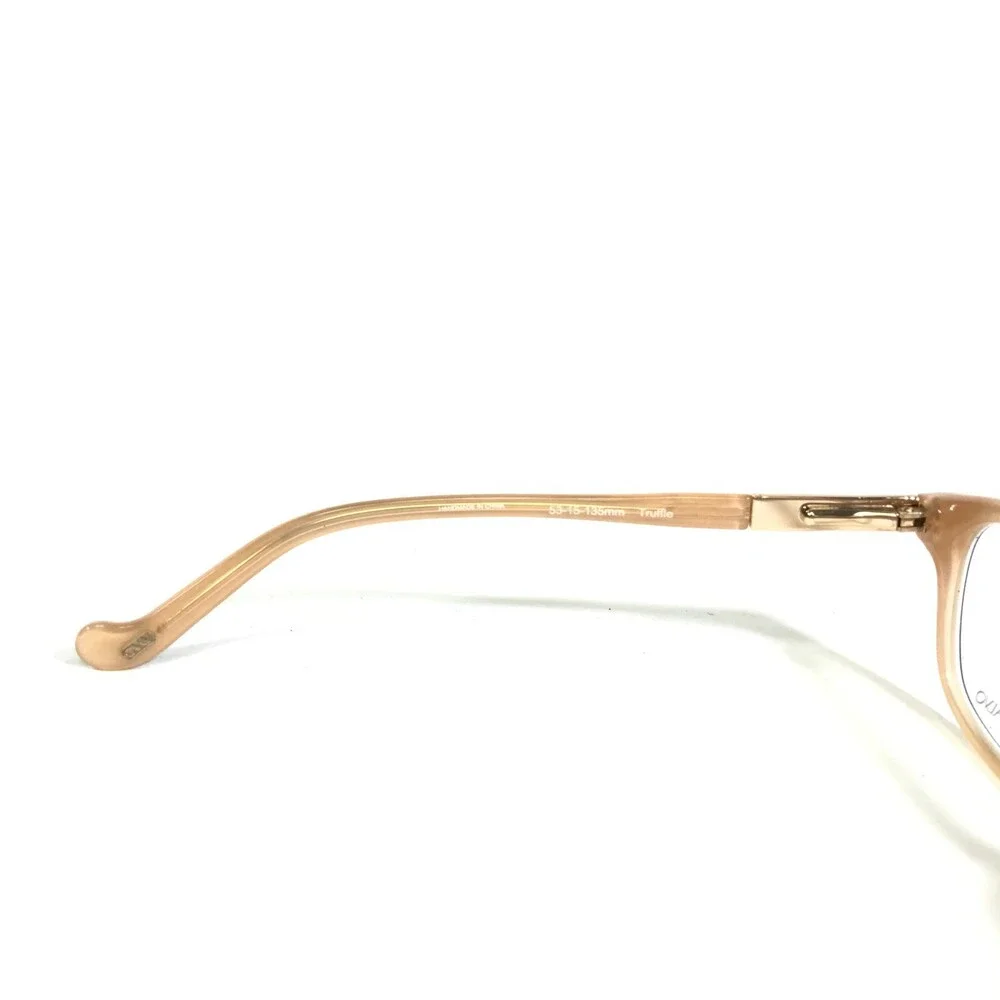Carmen Marc Valvo Eyeglasses Frames Ariana Truffle Gold Brown Nude 53-15-135